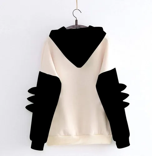 Vista 2 de Lindas sudaderas con capucha de dinosaurio para mujer, sudadera de manga larga con capucha para adolescentes y niñas, ropa de moda Kawaii de dibujos