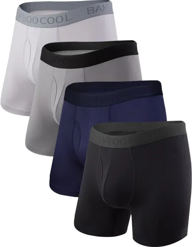 Vista 13 de BAMBOO COOL Calzoncillos tipo bóxer ultra suaves para hombre, paquete