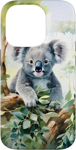 Vista 17 de Adorable Koala in a Tree Watercolor Case for iPhone 17