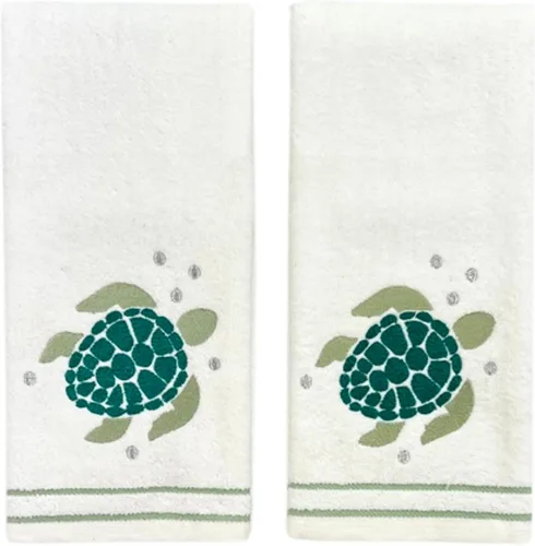 Vista 29 de Serafina Home Toallas de mano náuticas para huéspedes: Coastal Love Anchors The Soul, 2 piezas suaves y absorbentes