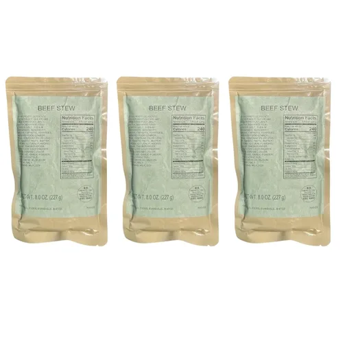 Vista 16 de MRE (comida lista para comer) Entree de una sola porción Comidas de emergencia Alimentos de supervivencia Dátiles frescos Larga vida útil