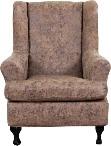Vista 18 de KRFOONN Fundas para Silla con Respaldo de Alas, 2 Piezas, Fundas Elásticas de Elastano para Silla con Respaldo de Alas, Fundas para Sofá, Fundas