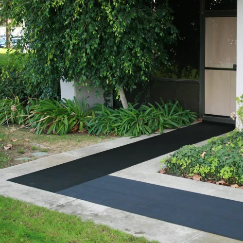 Vista 6 de Rubber-Cal "Fine Rib" alfombra de goma acanalada – 1/8" de espesor x 48" de ancho, rollos de goma gruesa – negro – disponibles en 5 longitudes, Negro