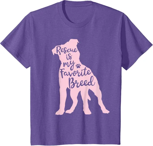 Vista 41 de Pitbull Rescue Is my Favorite Breed Dog Pit Bull Mama - Camiseta, Negro, S