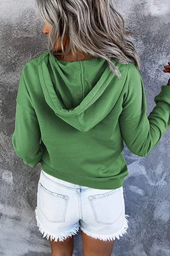 Vista 23 de NEYOUQE Sudaderas de moda para mujer, para otoño e invierno, con botones de un cuarto, sudaderas casuales de moda con cuello redondo