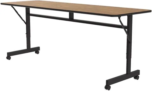 Vista 10 de Correll Econline - Mesa de oficina con tapa abatible, 24 x 48 pulgadas, granito gris Gris (Gray Granite)