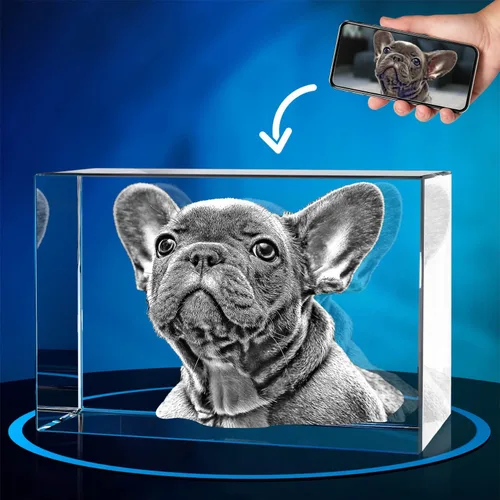 Vista 37 de ArtPix 3D Foto de cristal, regalos personalizados de Navidad para mujeres, esposa, ella, él, hombres, marido, abuela, gran regalo personalizado