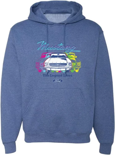 Vista 13 de Wild Bobby Ford Mustang The Legend Lives - Sudadera con capucha unisex con diseño de coches y camiones