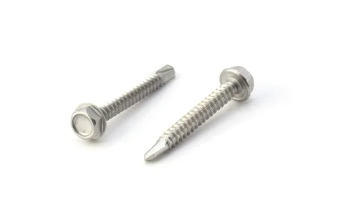 Vista 41 de THE CIMPLE CO Tornillo autoroscante de cabeza combinada #8, 1 pulgada de longitud, acero inoxidable 410 con cabeza hexagonal y Phillips, tornillo