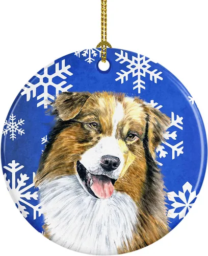 Vista 292 de Caroline's Treasures Cavalier Spaniel - Adorno de cerámica para colgar en el árbol de Navidad, para el hogar, Navidad, fiestas, regalo, 3 pulgadas