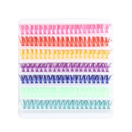 Vista 15 de Extensión de Pestañas DIY Efecto 3D Natural Individual 9/11/12mm Pestañas 80 Racimos Pestañas de Volumen Set Mixto, Extensión de Pestañas Caseras
