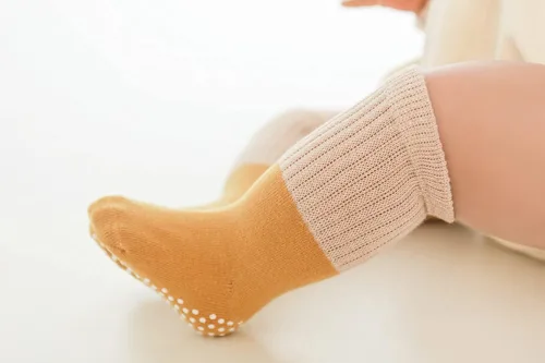 Vista 8 de Calcetines de algodón para bebés y niñas, calcetines de algodón para recién nacidos, antideslizantes, antideslizantes, para niños pequeños