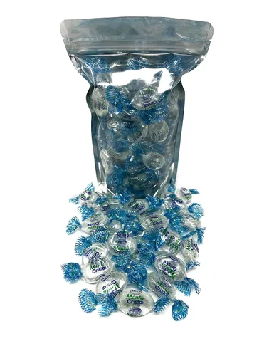 Vista 4 de Crystal Clear Mints – 1 libra – Caramelos duros de menta transparentes, refrescantes y elegantes para después de la cena – Surtido de dulces vintage