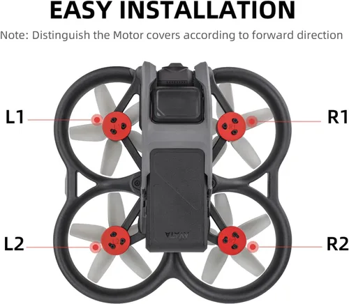 Vista 7 de Avata - Tapa protectora de aluminio para DJI Avata FPV, accesorios de dron a prueba de polvo, impermeable, juego de 4 piezas