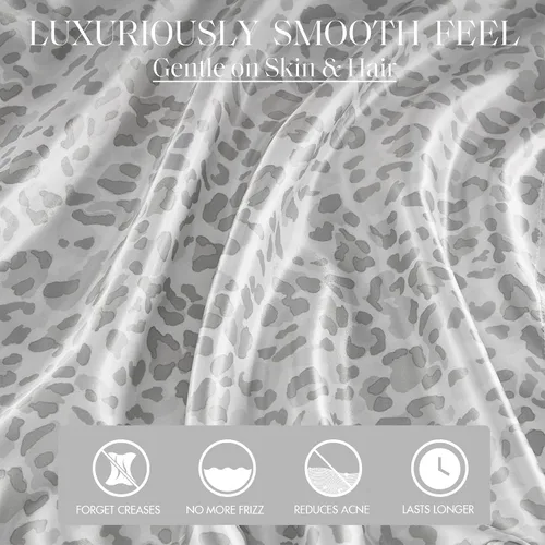 Vista 84 de Madison Park Essentials - Juego de sábanas de satén de lujo y sedoso con brillo natural, bolsillo elástico de 14 pulgadas para colchones de hasta 16