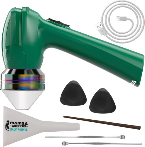 Vista 13 de Mamba Molinillo de especias eléctrico original, recargable por USB, molinillo de hierbas y especias con dientes de aluminio, molinillo de cocina