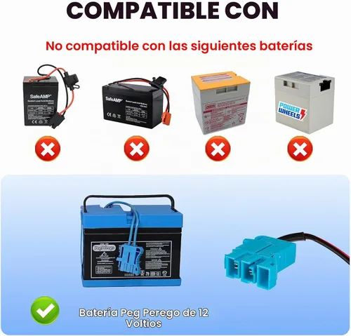 Vista 5 de Cargador de batería de 12 V para juguetes de paseo Peg-Perego