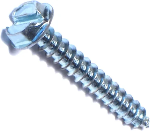 Vista 16 de Hard-to-Find Fastener 014973265397 Tornillos de chapa de arandela hexagonal ranurada, 8 x 3/8, pieza-100, zinc