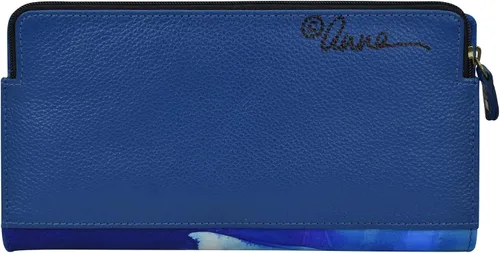Vista 2 de Anna by Anuschka Women's Hand Painted Leather Two Fold Wallet