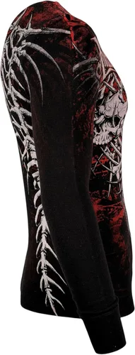 Vista 6 de Xtreme Couture by Affliction - Camisa térmica de manga larga para hombre Negro (Bare Bone)