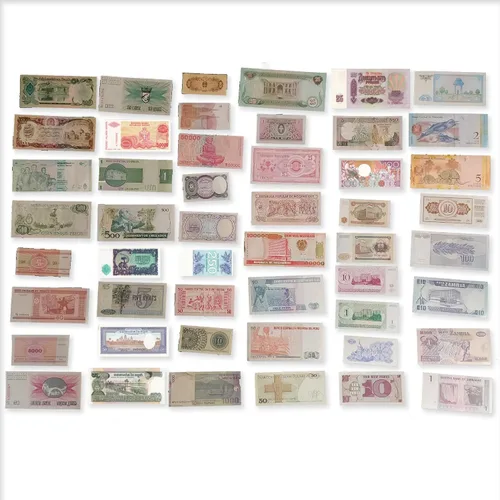 Vista 3 de IMPACTO COLECCIONABLES Colección de moneda extranjera – 50 billetes diferentes en moneda mundial – Moneda coleccionable extranjera – Colección