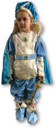 Vista 2 de Disfraz renacentista de lujo, del príncipe Tudor, Romeo y Shakespeare, talla 6, Multi