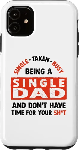 Vista 8 de Single Dad Design for Divorced Dads - Being A Single Dad Case for iPhone 17