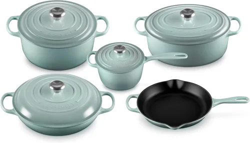 Vista 28 de Le Creuset Juego de utensilios de cocina de hierro fundido esmaltado, 5 piezas, Artichaut