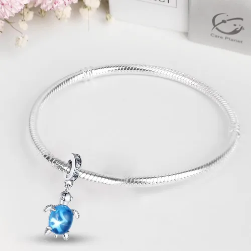 Vista 2 de Abalorios de plata de ley 925 para pulseras Pandora, regalos de joyería para mujer y niña.