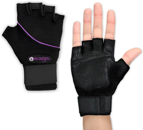 Vista 6 de WAGs Ultra Guantes de muñeca asegurados, soporte de entrenamiento para mujeres y hombres, almohadilla de gel ergonómica patentada y envoltura