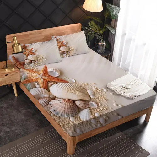 Vista 2 de Juego de sábanas tamaño individual: sábanas y fundas de almohada, sábanas y fundas de almohada, microfibra suave y bolsillo profundo y patrón sin