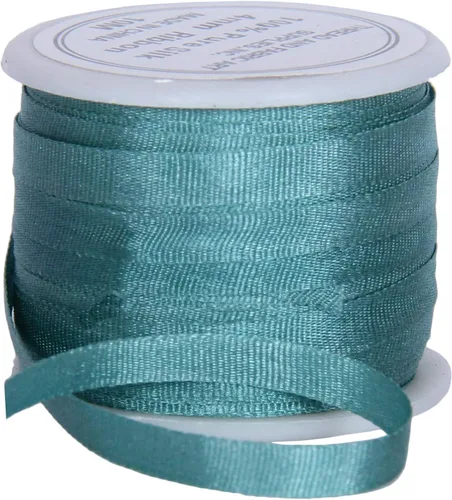 Vista 28 de Threadart Cinta de seda 100% pura - 3 tamaños - Docenas de colores - Castaño - 2 mm No. 524 Soft 100% pure silk ribbon on a single spool - perfect
