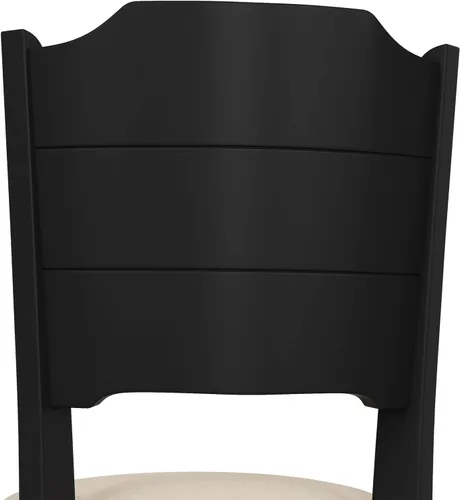 Vista 9 de Hillsdale Clarion - Taburete de Altura Giratoria de Madera para Barra, Negro