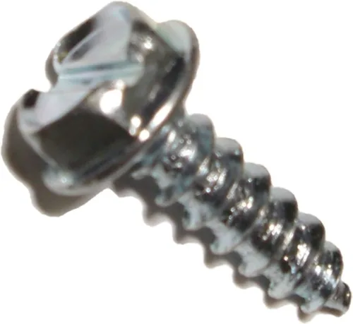 Vista 15 de Hard-to-Find Fastener 014973265397 Tornillos de chapa de arandela hexagonal ranurada, 8 x 3/8, pieza-100, zinc