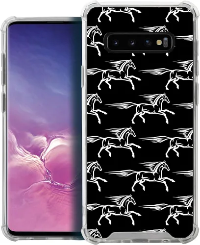 Vista 21 de CasesOnDeck - Funda compatible con Samsung Galaxy S10+ S10 Plus 6.4 pulgadas] S10+ Funda delgada, transparente y flexible de poliuretano