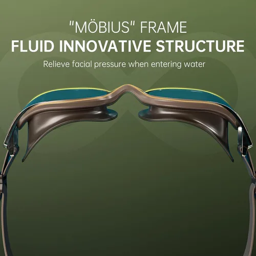 Vista 4 de Gafas de natación para adultos, para hombres, gafas de piscina para mujeres, profesionales, antivaho y sin fugas, protección UV