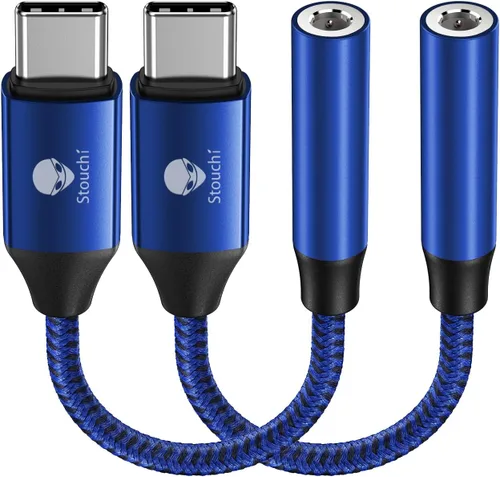 Vista 13 de Stouchi Adaptador USB C a 3,5 mm hembra, cable de conector de audio para auriculares tipo C Hi-Fi para iPhone 17/16/15, Pixel 9/8/7/6, iPad, Samsung