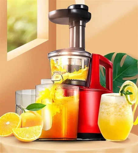 Vista 2 de Máquina exprimidora, exprimidor lento de masticación, extractor de exprimidor de prensa en frío para verduras y frutas, con función inversa, fácil