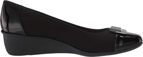 Vista 6 de Anne Klein Waverly - Zapatos de tacón de cuña para mujer, Negro