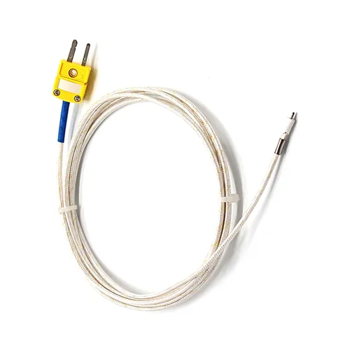 Vista 3 de T-PRO Cable de termopar tipo K para fibra de vidrio de muy alta temperatura (32.0-1,832.0 °F) (cable de 1M)