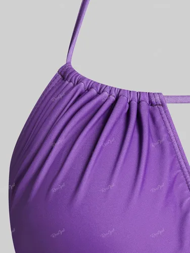 Vista 5 de ROSE GAL Rosegal Plus Size Three Piece Skirt Tankini Swimsuit
