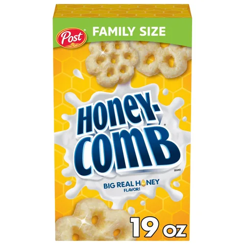 Vista 11 de Honeycomb Cereal para el desayuno, hecho con miel real, caja de 10 onzas