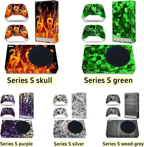Vista 2 de Xbox Series S Stickers Full Body Vinyl Skin Decal Protective Cover for Microsoft Xbox Series S Console and Controllers (Series S A)