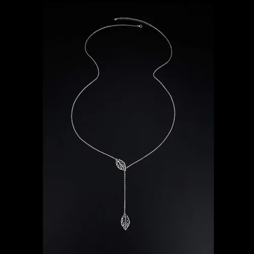 Vista 6 de Collar largo de plata de ley Larait Bar Y Lariat de cadena larga ajustable collar de regalo para ella, 30 pulgadas