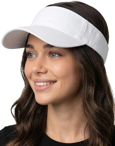Vista 13 de Funky Junque Gorra de béisbol para mujer, diseño de cola de caballo alta, media visera, ajustable, gorra atlética La vida es una playa - Negro