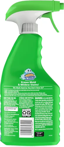 Vista 8 de Scrubbing Bubbles Limpiador de baño y ducha con lejía espumante desinfectante en aerosol, ayuda a eliminar el moho y el mildiú, 32 oz