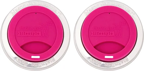 Vista 14 de Tapa de silicona para beber con banda de acero inoxidable para tarros Mason (Americana multicolor, boca regular)