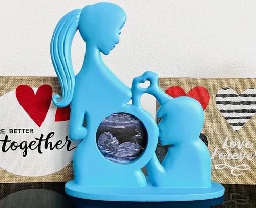 Vista 3 de Marco de fotos de ultrasonido, marcos de ecografía, regalos imprescindibles para el embarazo para futuros padres, anuncios de bebé, decoración