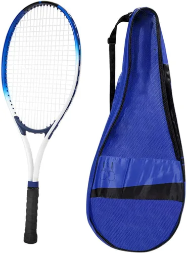 Vista 6 de Raqueta de tenis portátil resistente a los golpes con bolsa de transporte para parque, mujeres, hombres, principiantes, adultos, jugadores