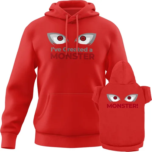 Vista 6 de APPARELYN Sudaderas con capucha a juego para perros y seres humanos – Conjunto de sudadera suave para perro – Sudadera con capucha premium